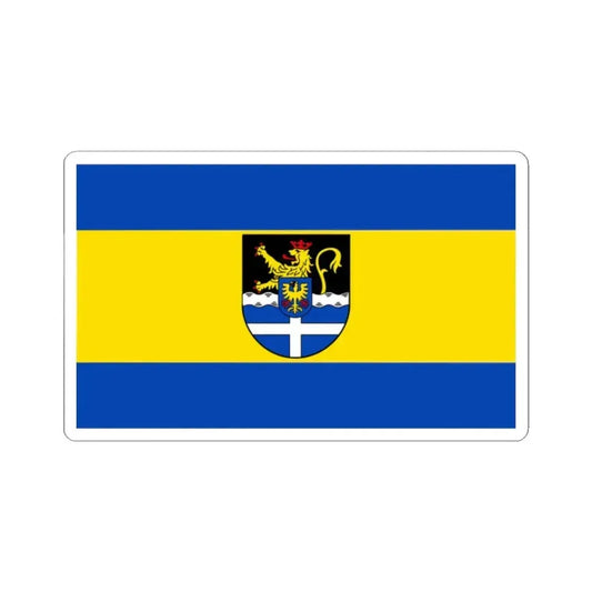 Flag of Germersheim Germany - STICKER Vinyl Kiss-Cut Decal 2 Inch White - The Sticker Space
