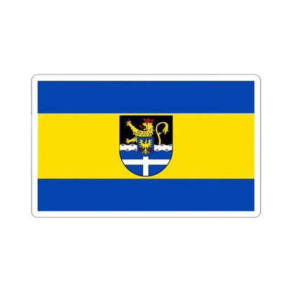Flag of Germersheim Germany - STICKER Vinyl Kiss-Cut Decal 3 Inch White - The Sticker Space