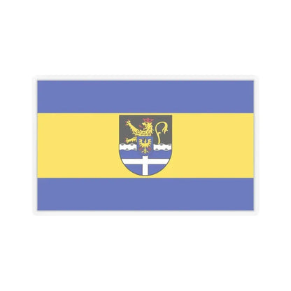 Flag of Germersheim Germany - STICKER Vinyl Kiss-Cut Decal 6 Inch Transparent - The Sticker Space