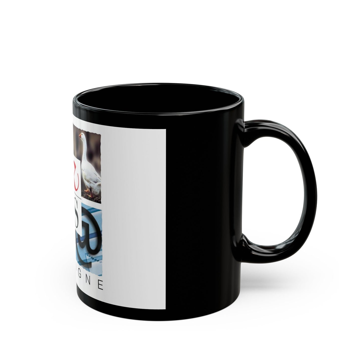 Flag of Gers France - Black Coffee Mug-The Sticker Space