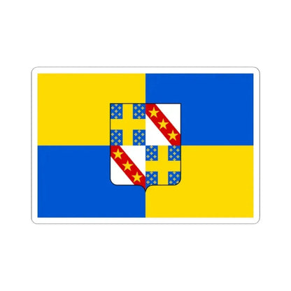 Flag of Gesves (Belgium) STICKER Vinyl Kiss-Cut Decal 2 Inch White - The Sticker Space