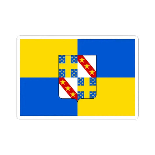 Flag of Gesves (Belgium) STICKER Vinyl Kiss-Cut Decal 2 Inch White - The Sticker Space