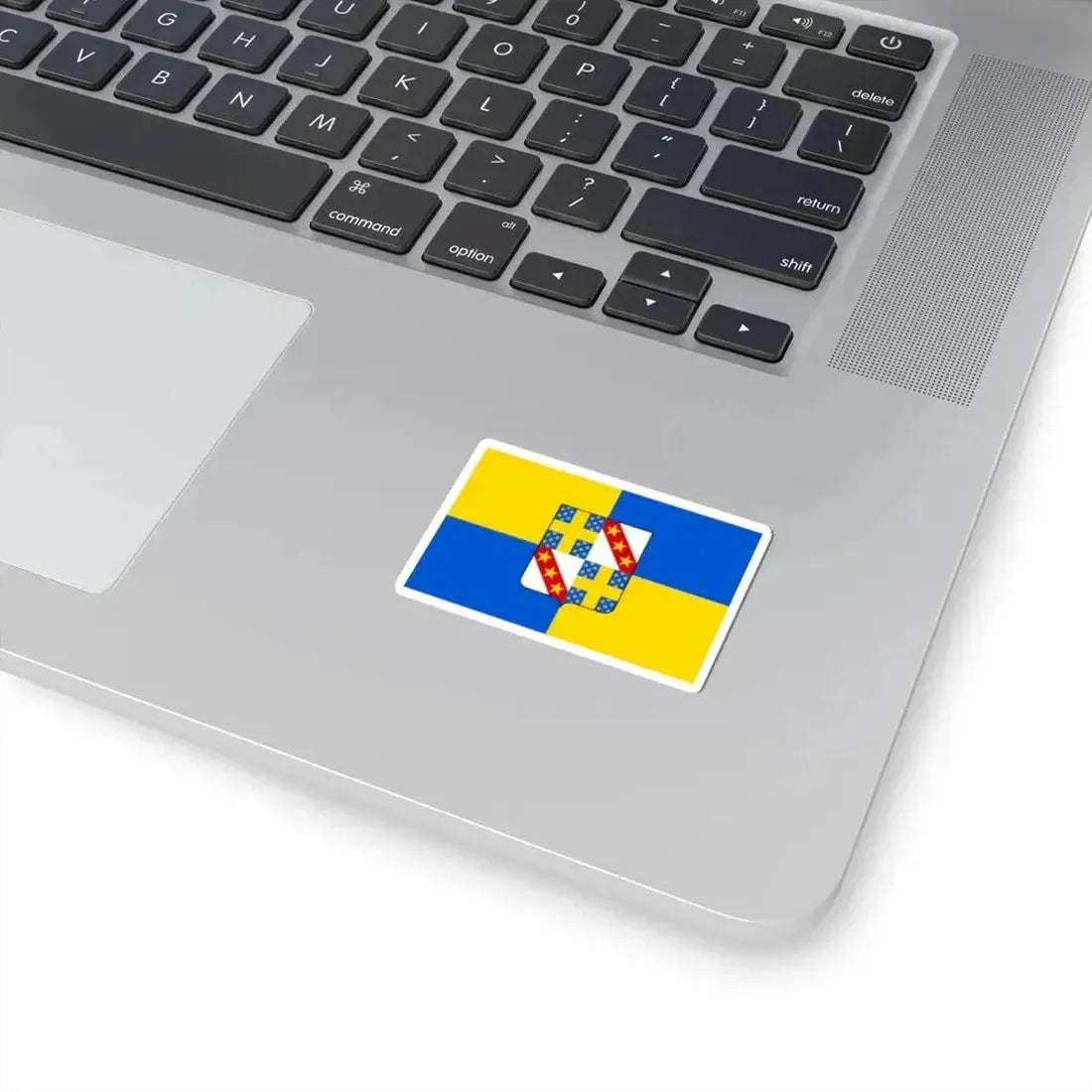 Flag of Gesves (Belgium) STICKER Vinyl Kiss-Cut Decal - The Sticker Space