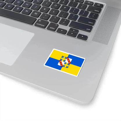 Flag of Gesves (Belgium) STICKER Vinyl Kiss-Cut Decal - The Sticker Space