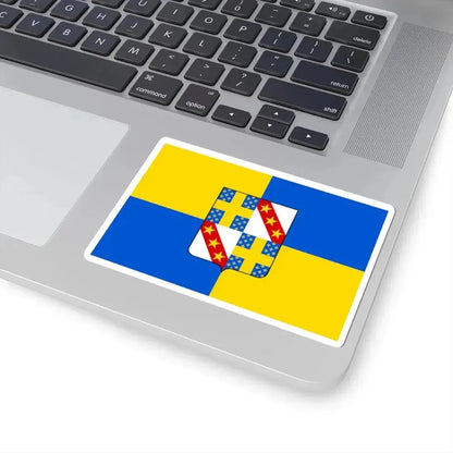 Flag of Gesves (Belgium) STICKER Vinyl Kiss-Cut Decal - The Sticker Space