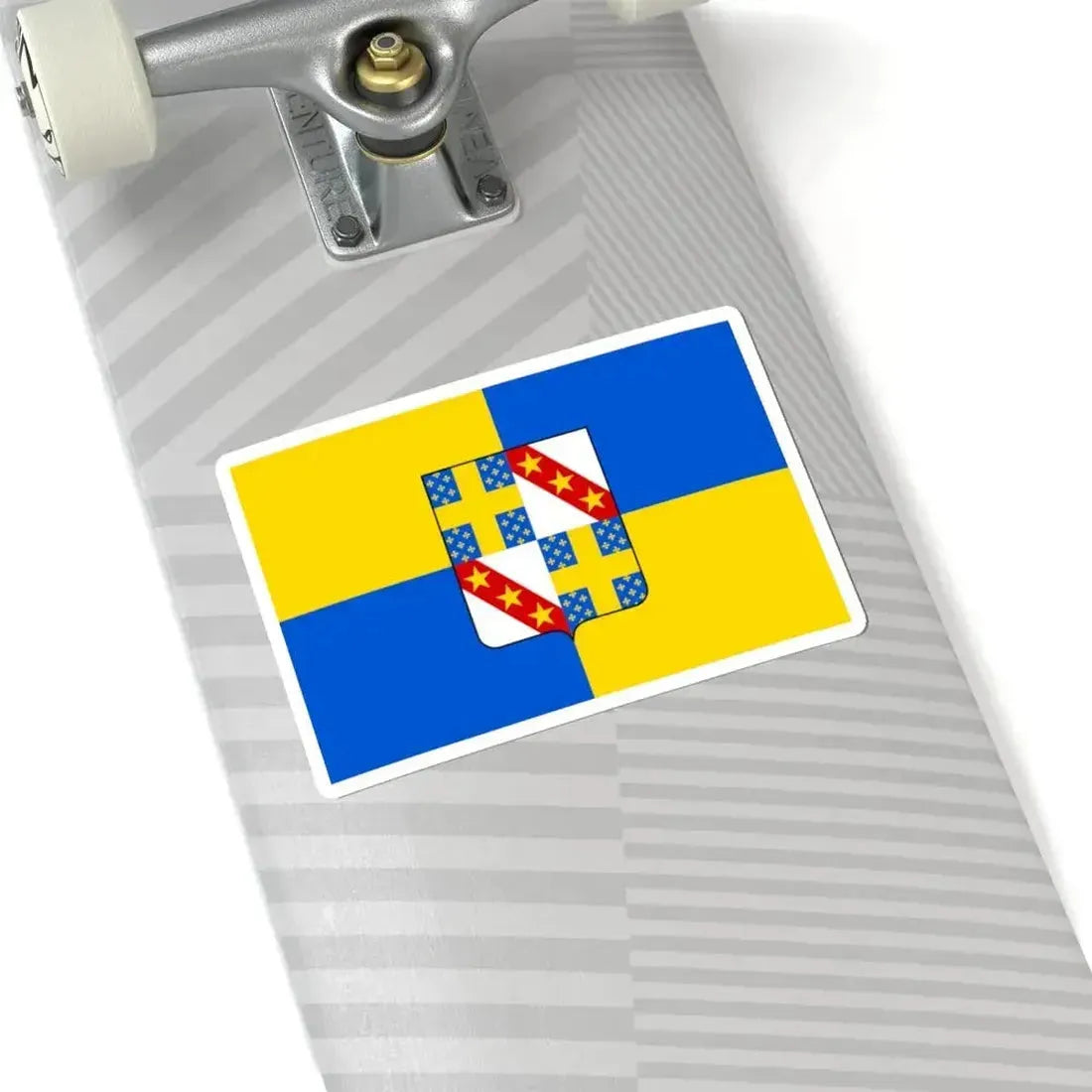 Flag of Gesves (Belgium) STICKER Vinyl Kiss-Cut Decal - The Sticker Space