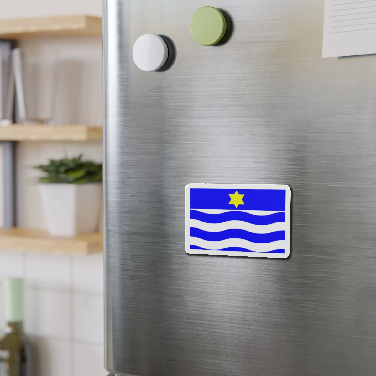 Flag of Għajnsielem Malta - Die-Cut Magnet-The Sticker Space