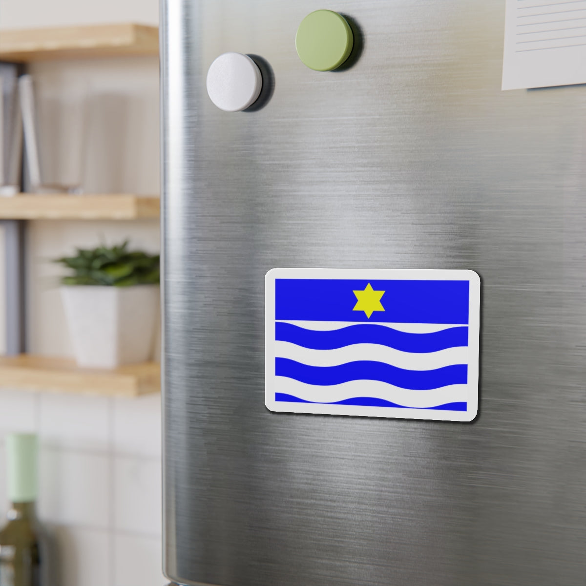 Flag of Għajnsielem Malta - Die-Cut Magnet-The Sticker Space