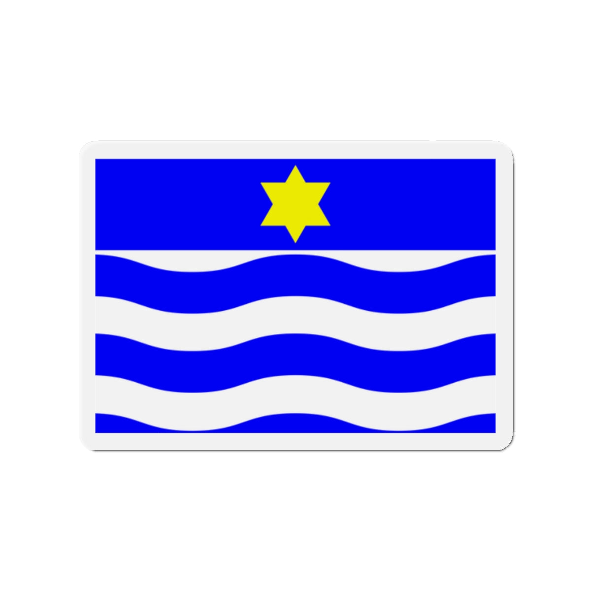 Flag of Għajnsielem Malta - Die-Cut Magnet-2" x 2"-The Sticker Space