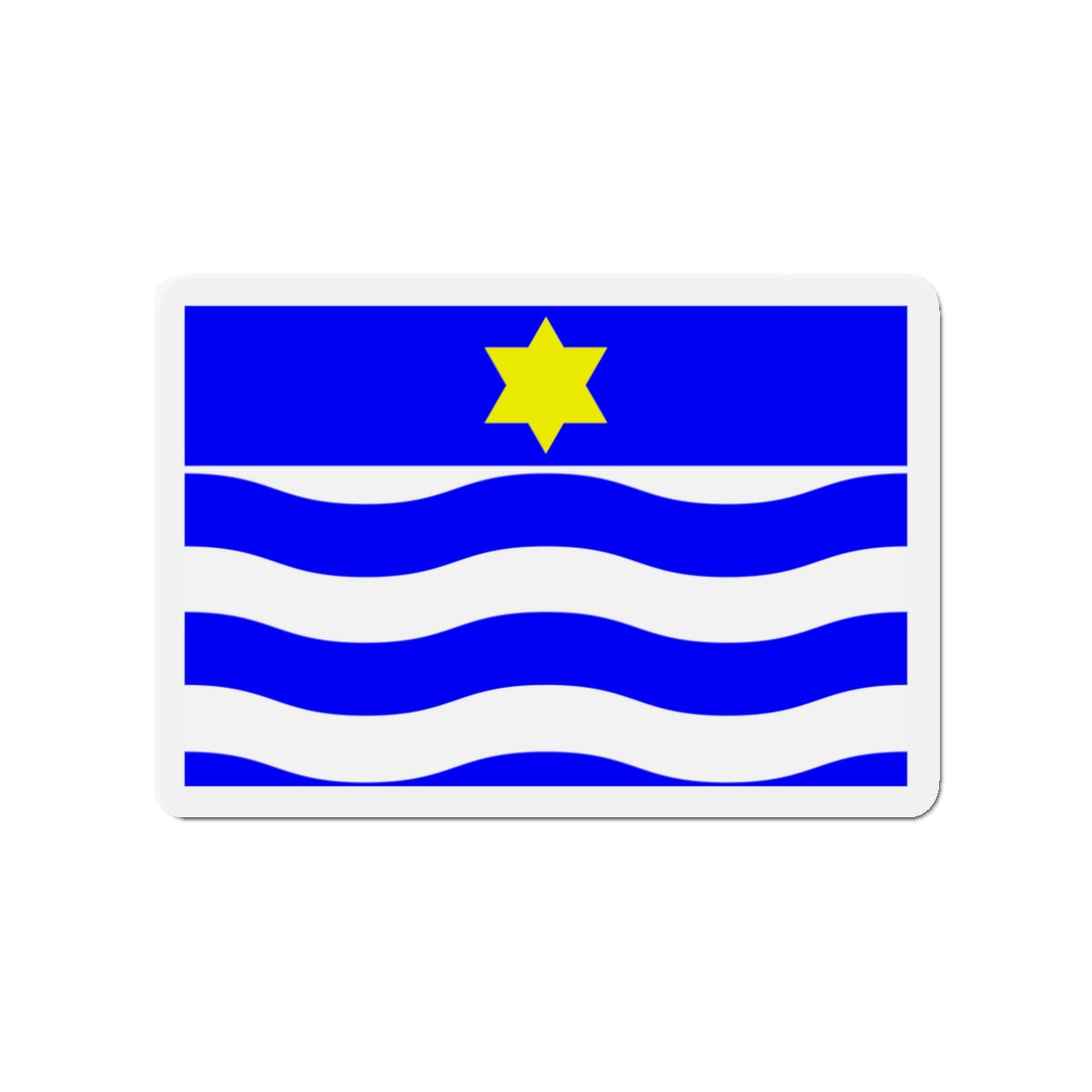 Flag of Għajnsielem Malta - Die-Cut Magnet-3" x 3"-The Sticker Space