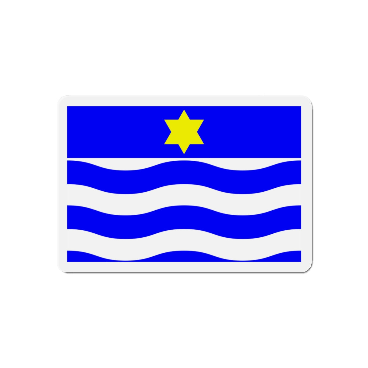 Flag of Għajnsielem Malta - Die-Cut Magnet-5" x 5"-The Sticker Space