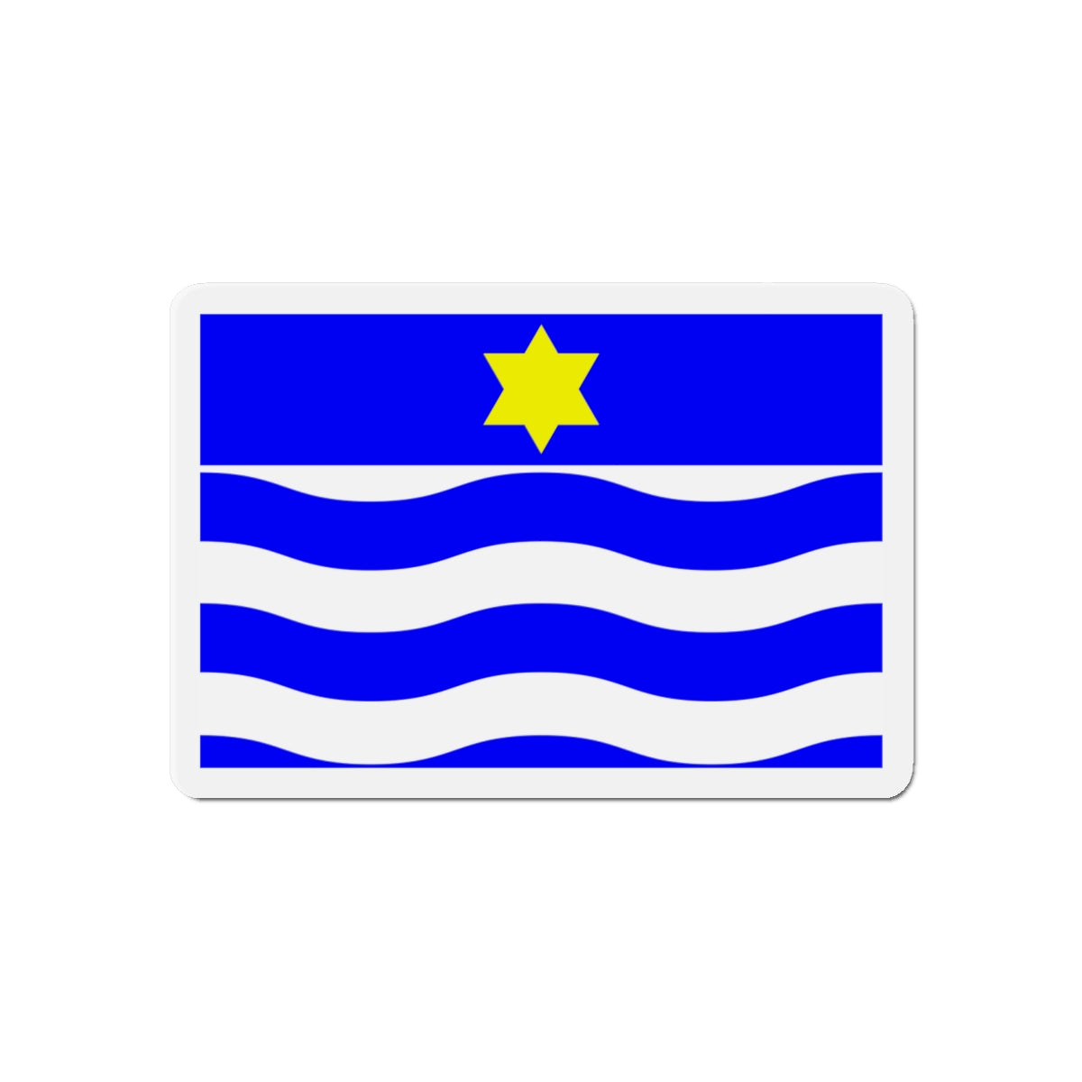 Flag of Għajnsielem Malta - Die-Cut Magnet-6 × 6"-The Sticker Space