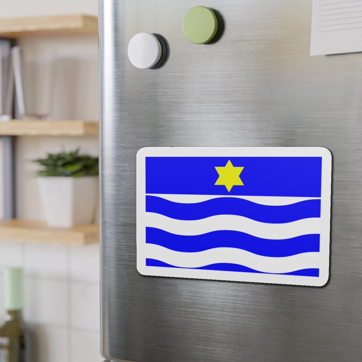 Flag of Għajnsielem Malta - Die-Cut Magnet-The Sticker Space