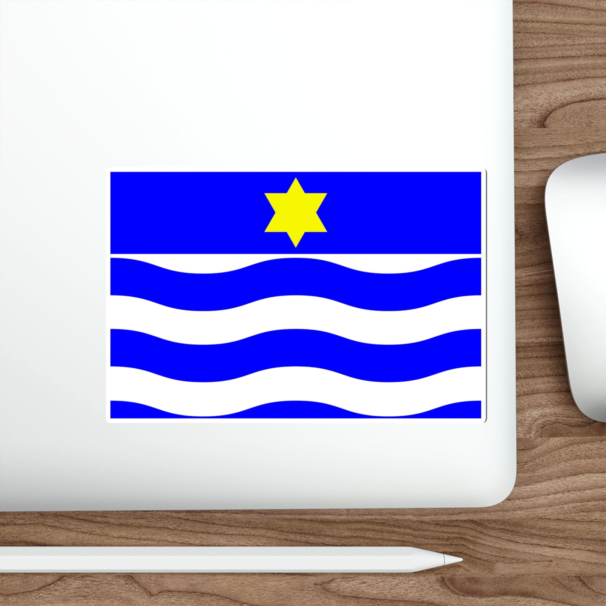 Flag of Għajnsielem Malta STICKER Vinyl Die-Cut Decal-The Sticker Space