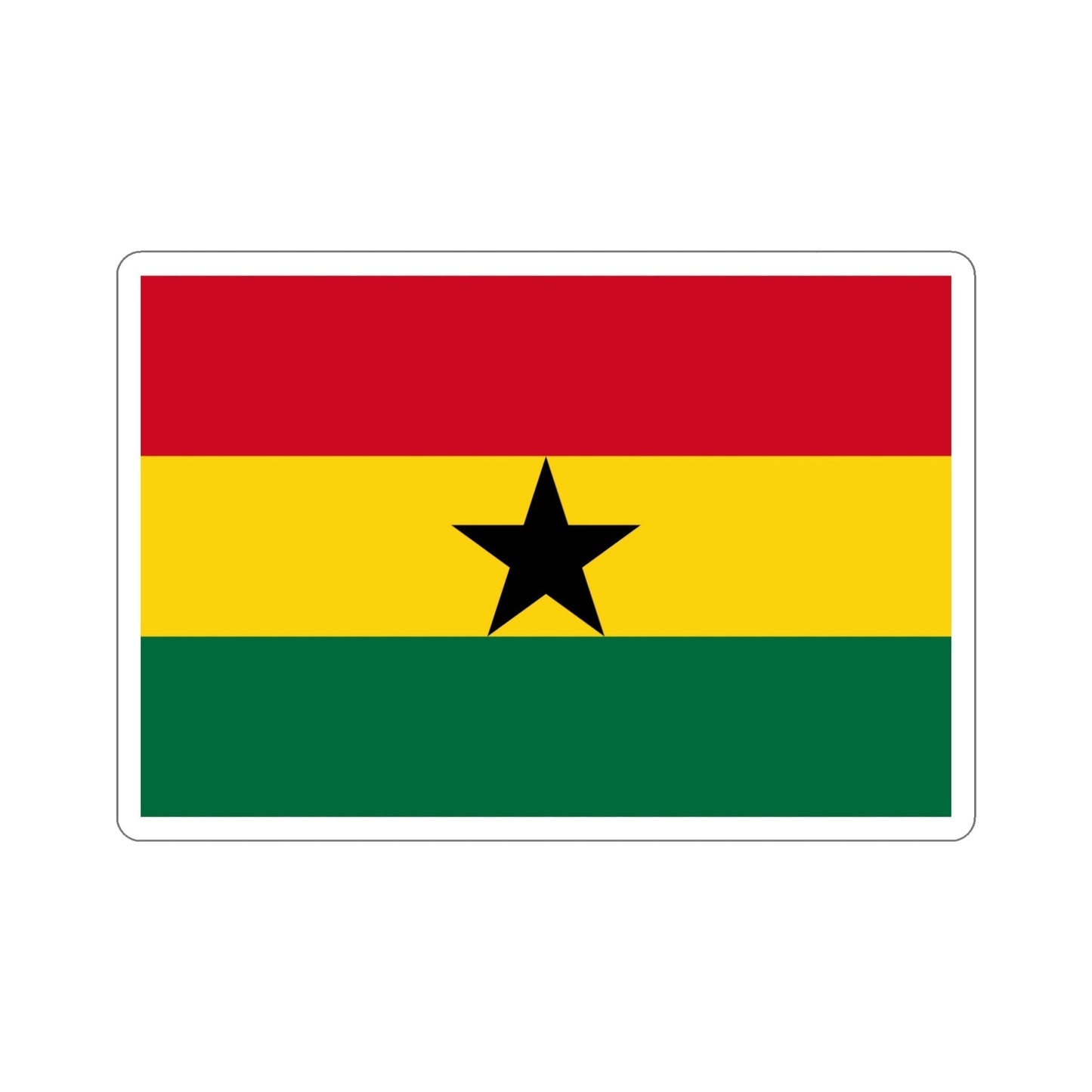 Flag of Ghana STICKER Vinyl Die-Cut Decal-5 Inch-The Sticker Space