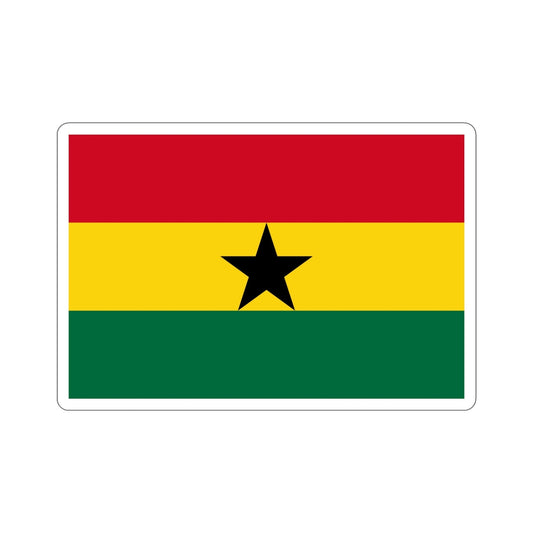 Flag of Ghana STICKER Vinyl Die-Cut Decal-6 Inch-The Sticker Space