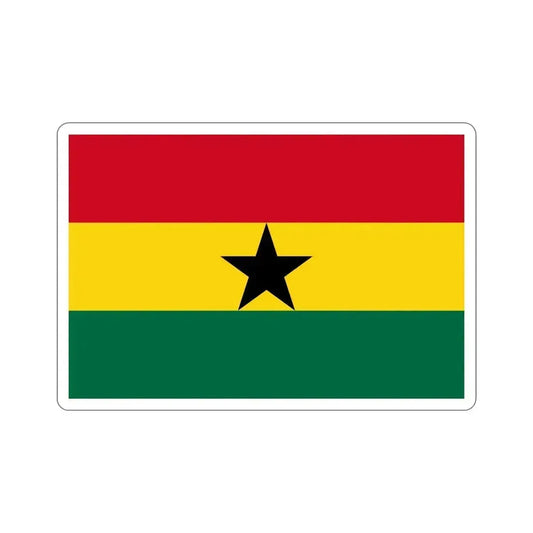 Flag of Ghana STICKER Vinyl Die-Cut Decal 6 Inch - The Sticker Space
