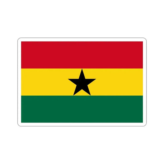 Flag of Ghana STICKER Vinyl Die-Cut Decal 6 Inch - The Sticker Space