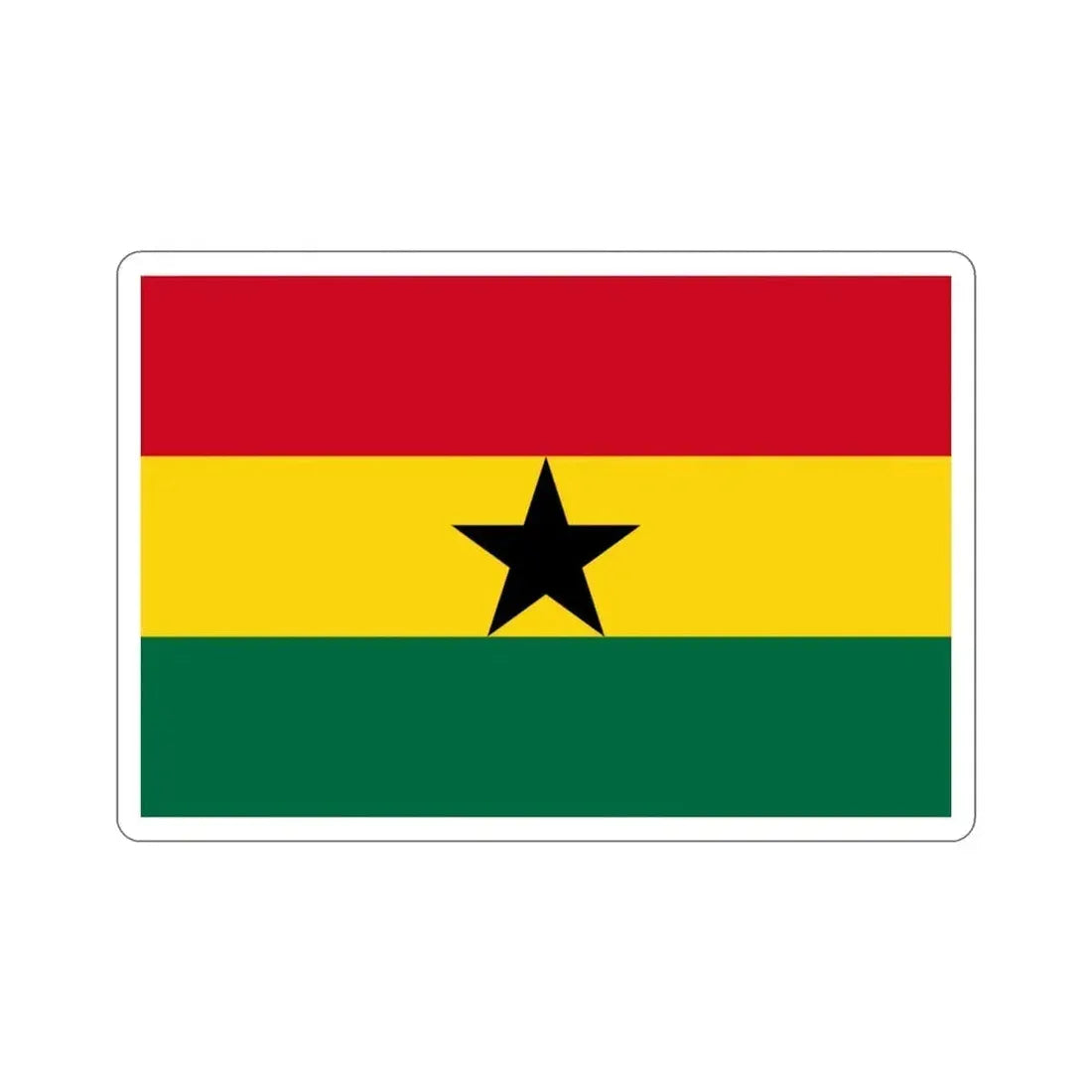 Flag of Ghana STICKER Vinyl Die-Cut Decal - The Sticker Space