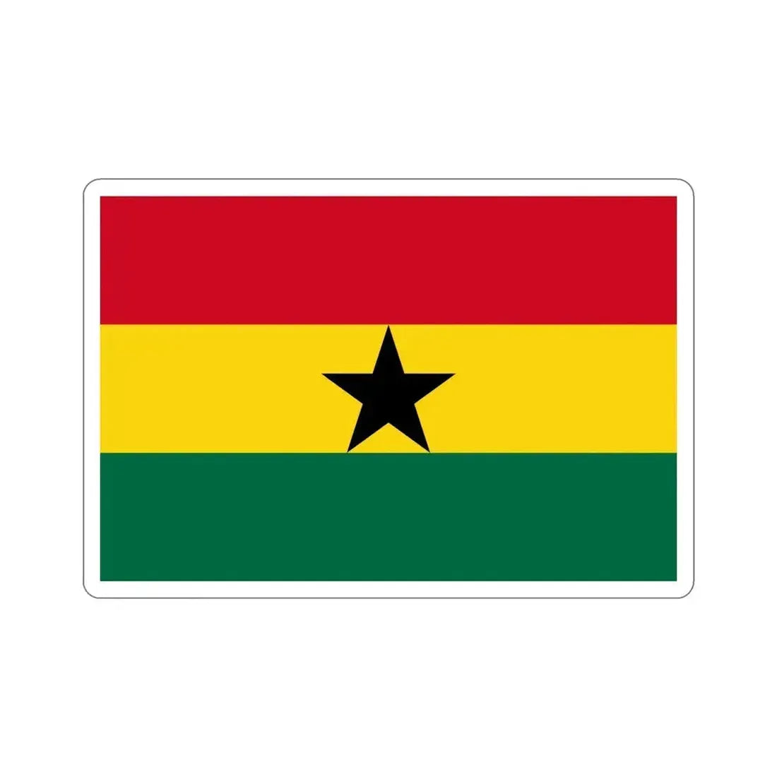 Flag of Ghana STICKER Vinyl Die-Cut Decal - The Sticker Space