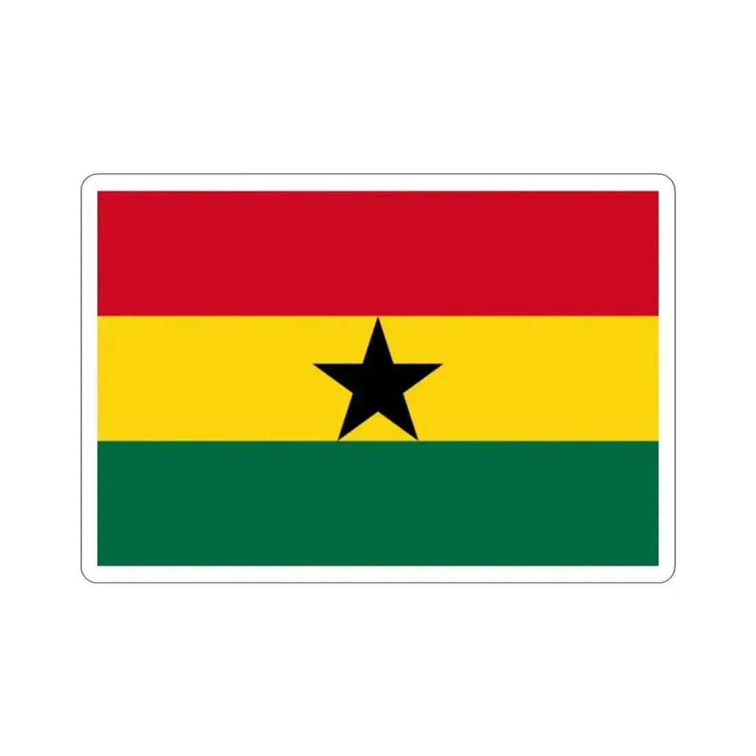 Flag of Ghana STICKER Vinyl Die-Cut Decal - The Sticker Space