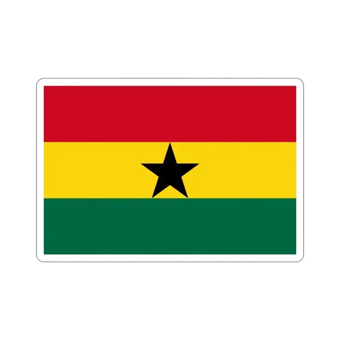 Flag of Ghana STICKER Vinyl Die-Cut Decal - The Sticker Space