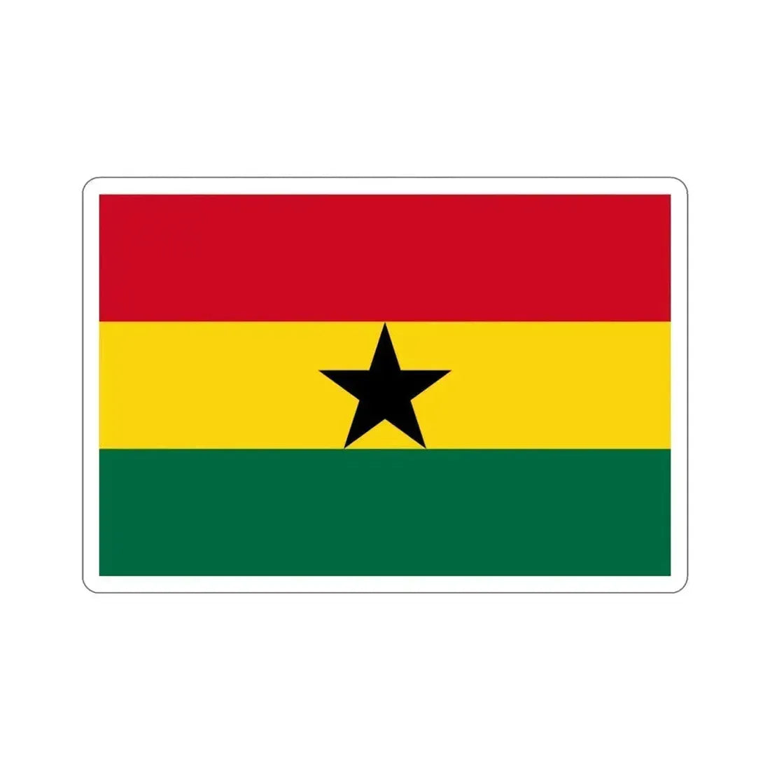 Flag of Ghana STICKER Vinyl Die-Cut Decal - The Sticker Space