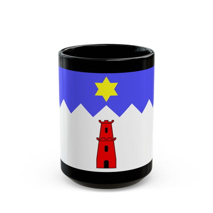 Flag of Gharb Malta - Black Coffee Mug-15oz-The Sticker Space