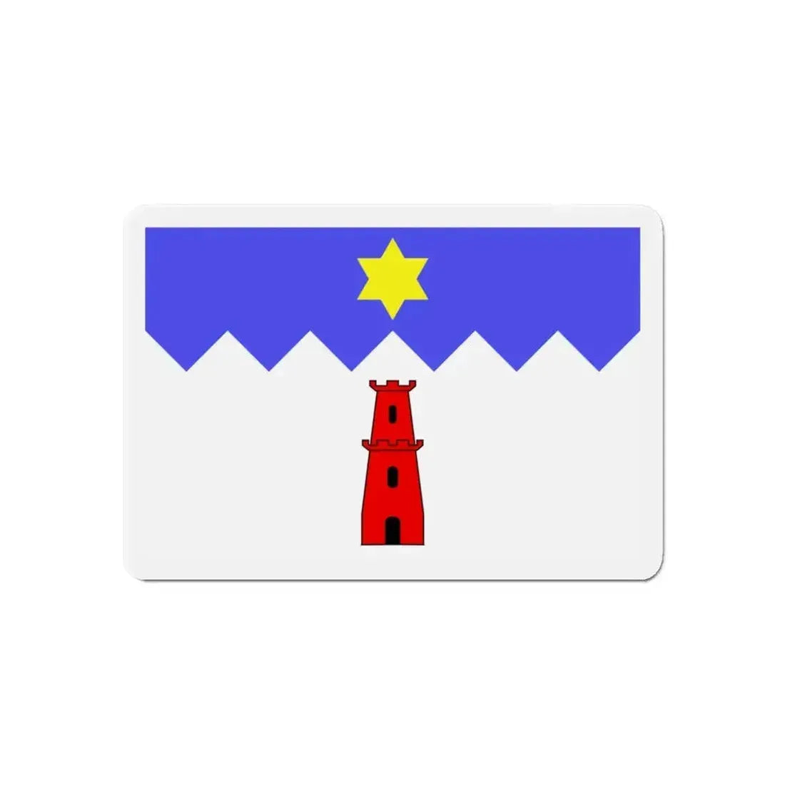 Flag of Gharb Malta - Refrigerator Magnet - The Sticker Space