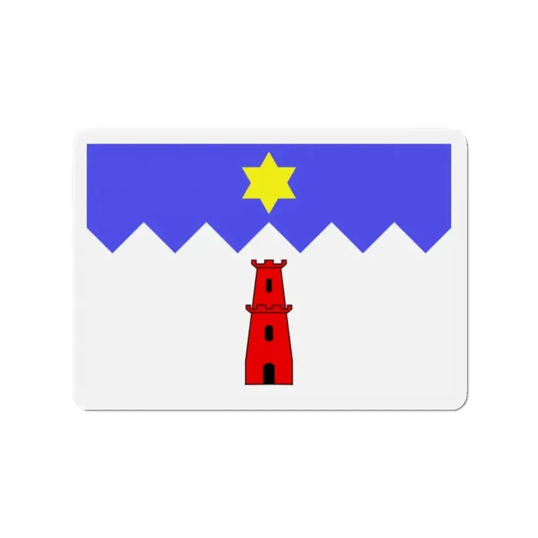 Flag of Gharb Malta - Refrigerator Magnet - The Sticker Space