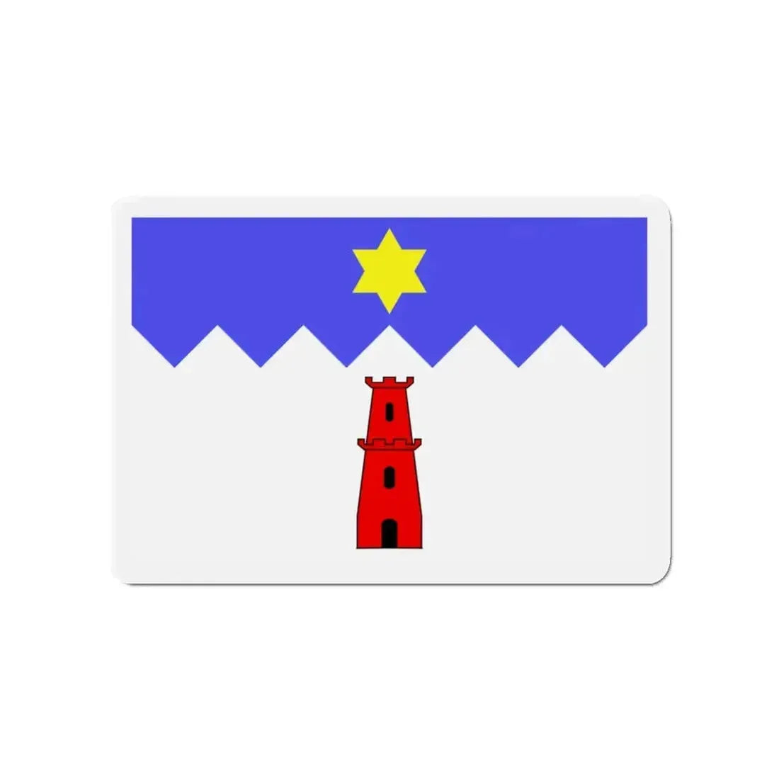 Flag of Gharb Malta - Refrigerator Magnet - The Sticker Space