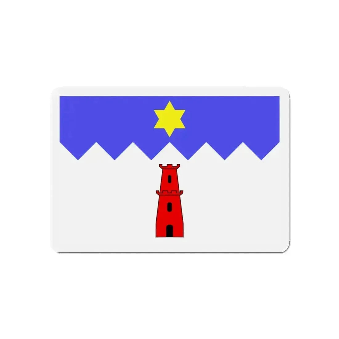 Flag of Gharb Malta - Refrigerator Magnet - The Sticker Space