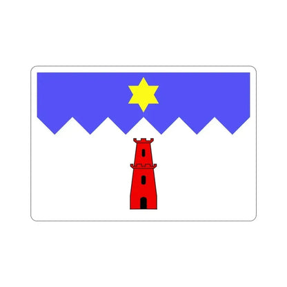 Flag of Gharb Malta STICKER Vinyl Die-Cut Decal 4 Inch - The Sticker Space