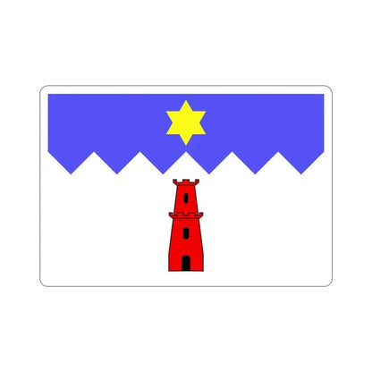 Flag of Gharb Malta STICKER Vinyl Die-Cut Decal 4 Inch - The Sticker Space