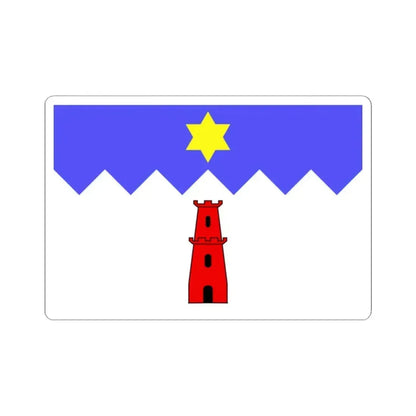 Flag of Gharb Malta - STICKER Vinyl Kiss-Cut Decal 2 Inch White - The Sticker Space