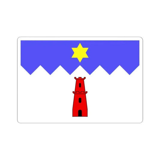 Flag of Gharb Malta - STICKER Vinyl Kiss-Cut Decal 2 Inch White - The Sticker Space