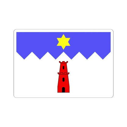 Flag of Gharb Malta - STICKER Vinyl Kiss-Cut Decal 6 Inch White - The Sticker Space