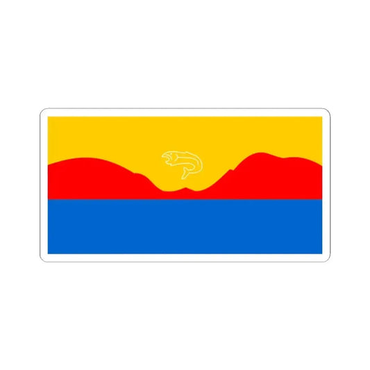 Flag of Gibsons British Columbia (Canada) STICKER Vinyl Kiss-Cut Decal 2 Inch White - The Sticker Space