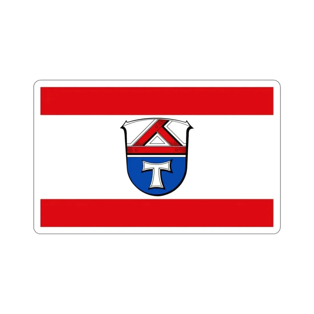 Flag of Gießen Germany STICKER Vinyl Die-Cut Decal 3 Inch - The Sticker Space