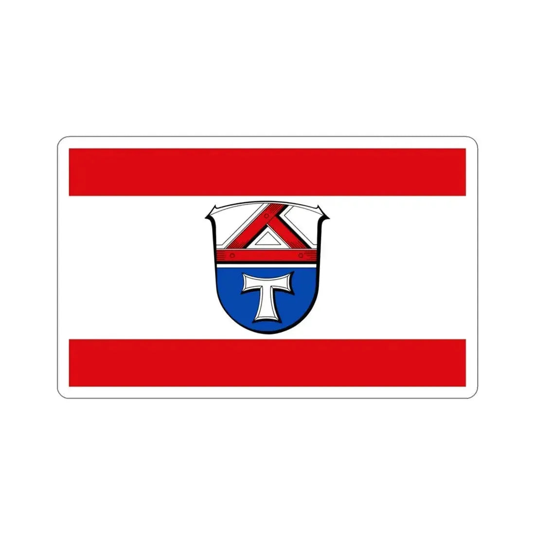 Flag of Gießen Germany STICKER Vinyl Die-Cut Decal 4 Inch - The Sticker Space