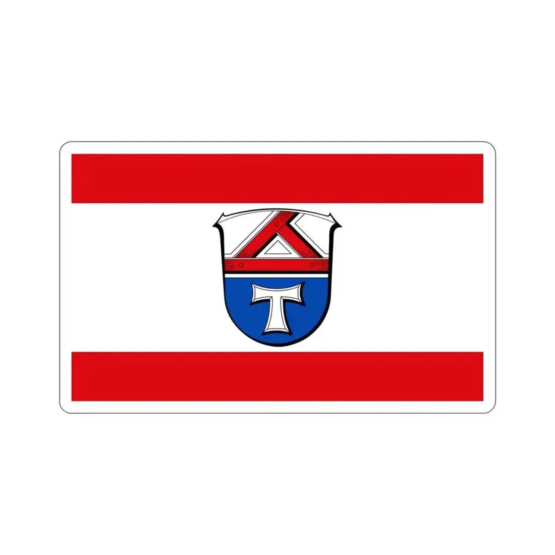 Flag of Gießen Germany STICKER Vinyl Die-Cut Decal 5 Inch - The Sticker Space