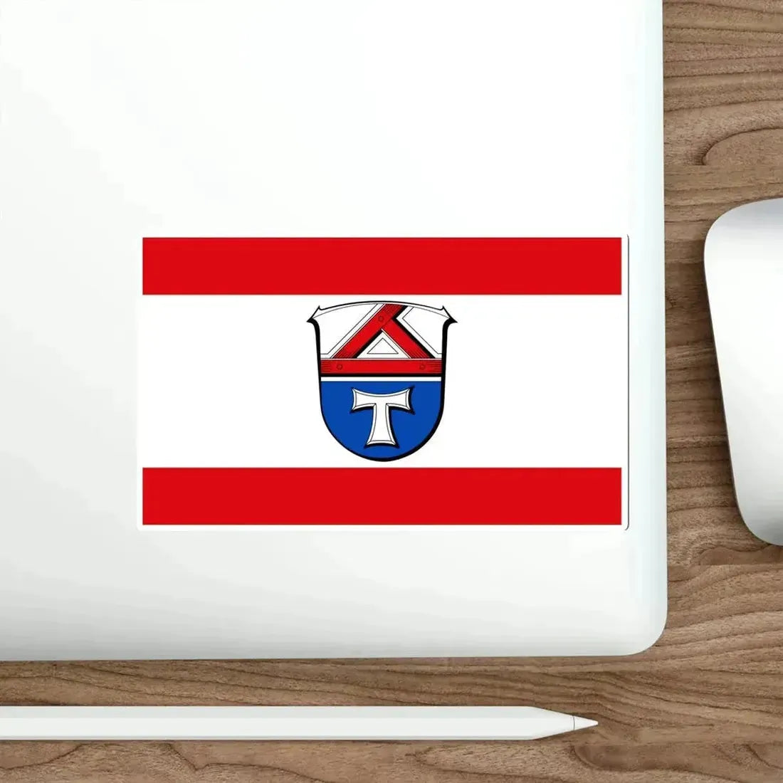 Flag of Gießen Germany STICKER Vinyl Die-Cut Decal - The Sticker Space