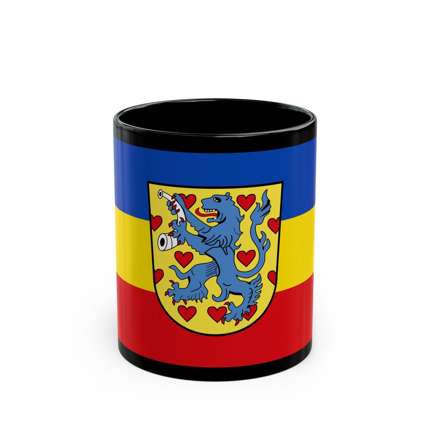 Flag of Gifhorn Germany - Black Coffee Mug-11oz-The Sticker Space