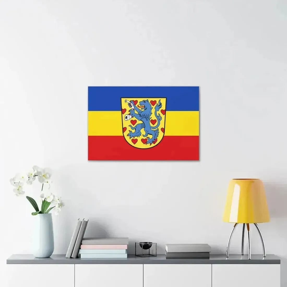Flag of Gifhorn Germany - Canvas Wall Art - The Sticker Space