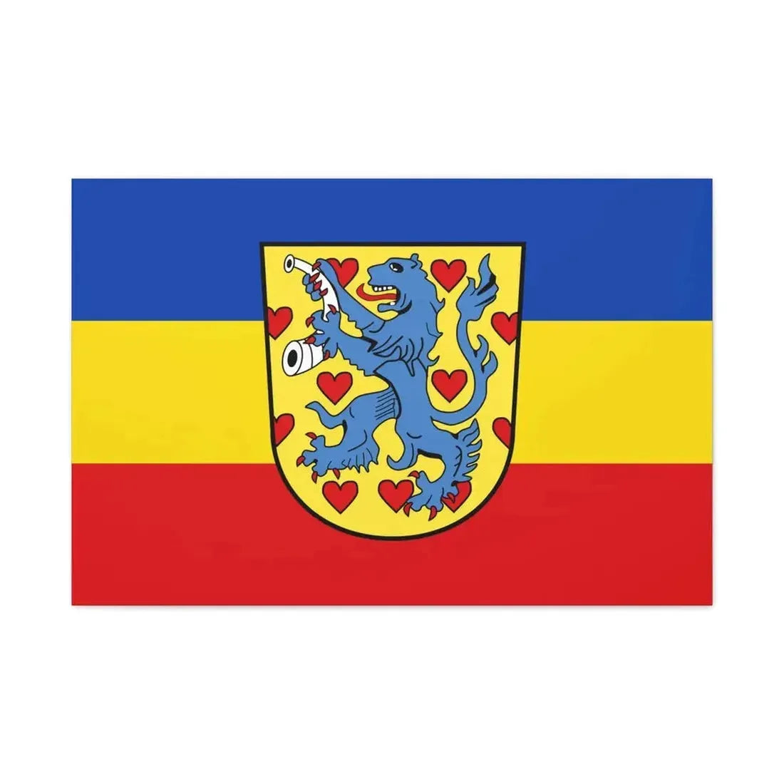 Flag of Gifhorn Germany - Canvas Wall Art - The Sticker Space