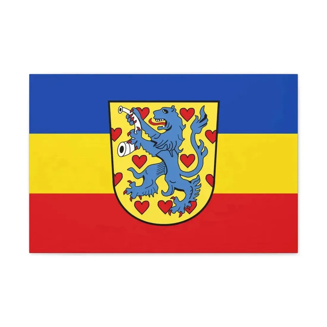 Flag of Gifhorn Germany - Canvas Wall Art - The Sticker Space