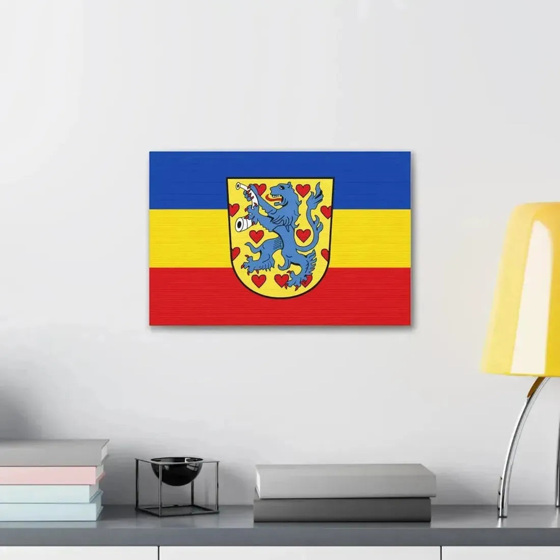 Flag of Gifhorn Germany - Canvas Wall Art - The Sticker Space