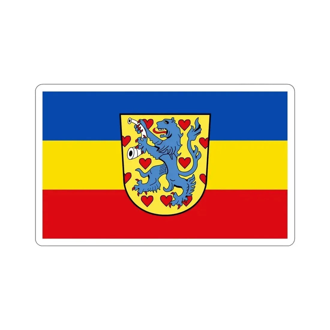 Flag of Gifhorn Germany STICKER Vinyl Die-Cut Decal - The Sticker Space