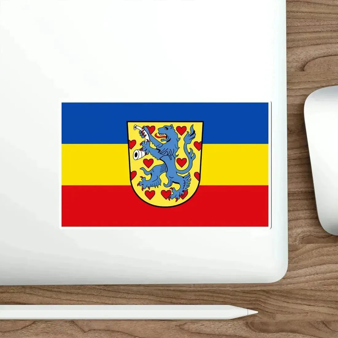 Flag of Gifhorn Germany STICKER Vinyl Die-Cut Decal - The Sticker Space