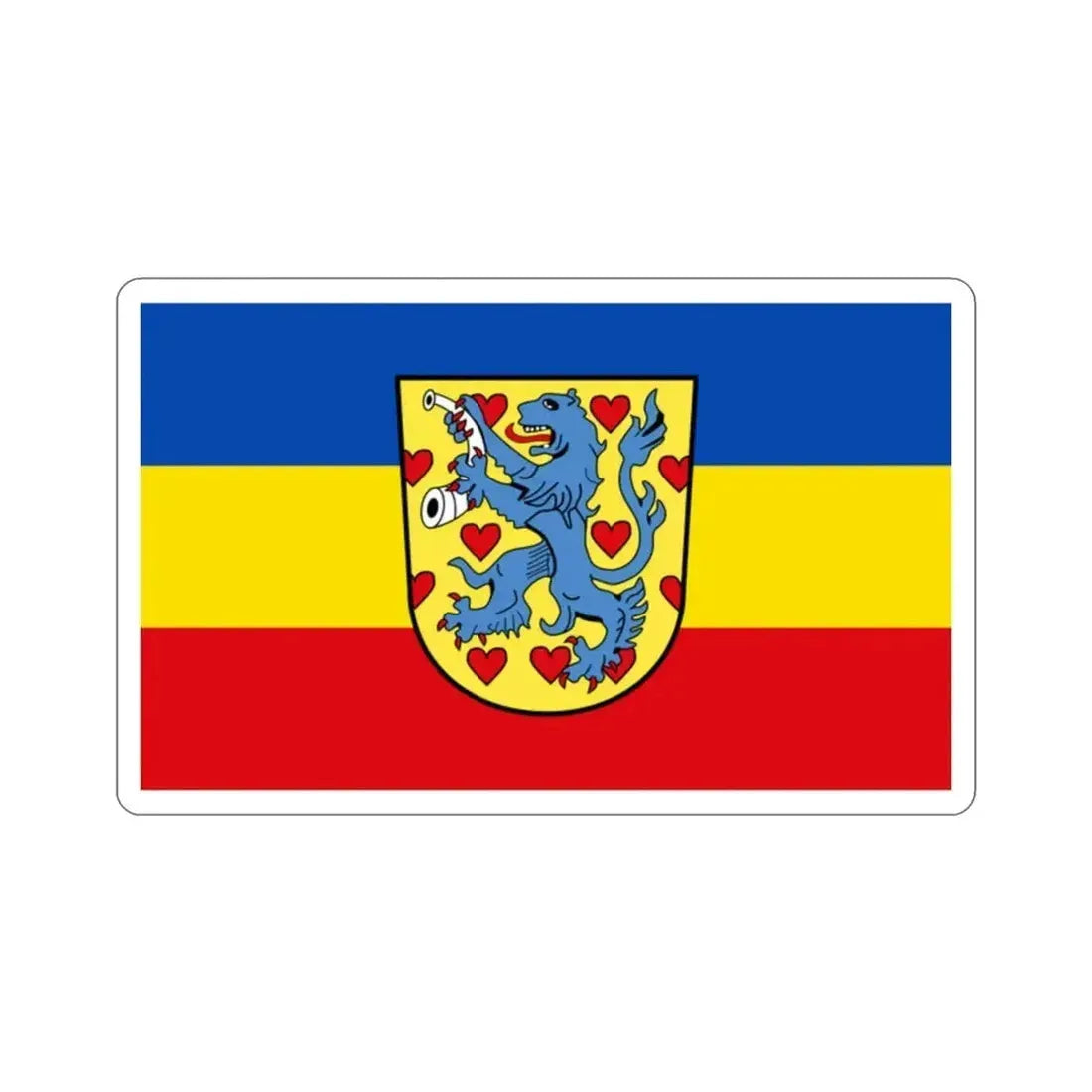 Flag of Gifhorn Germany STICKER Vinyl Die-Cut Decal - The Sticker Space